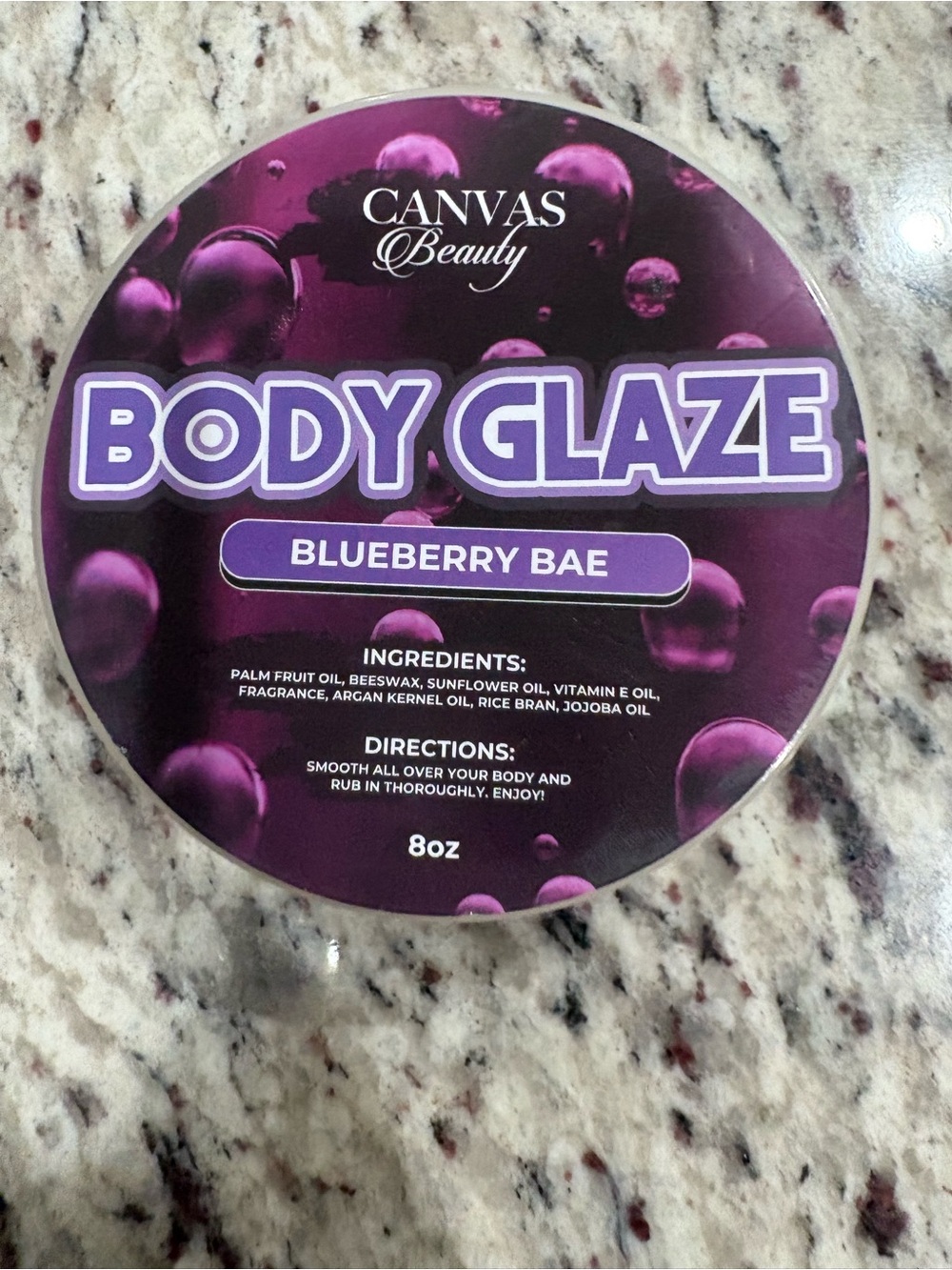 Bella Canvas Blueberry Bae Body Glaze - Purple Body Butter